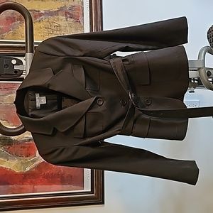 ANN TAYLOR BROWN BLAZER